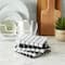 DII® Black & White Windowpane Terry Dishcloths, 6ct.